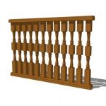 TRN100 Railing. Shown in a 4' section.