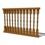 TRN104 Railing. Shown in 4' section.
