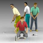 Male golfers