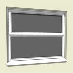 Range of 1200mm wide PVC-U windows with half casem...