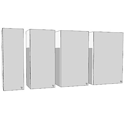 IKEA Faktum tall wall cabinets with 1 door, 30, 40.... 