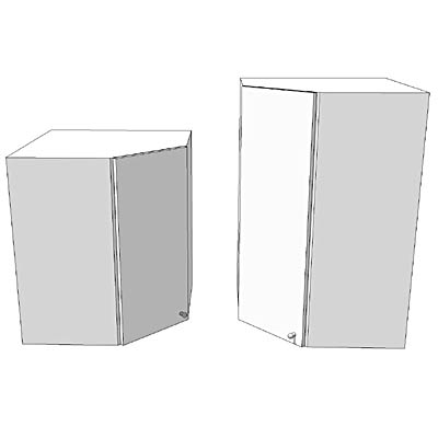 IKEA Faktum corner wall cabinets in both heights (.... 