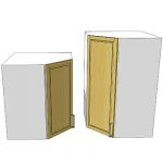 IKEA Faktum corner wall cabinets in both heights (...