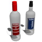 Vodka bottles for simple decoration of filling of ...