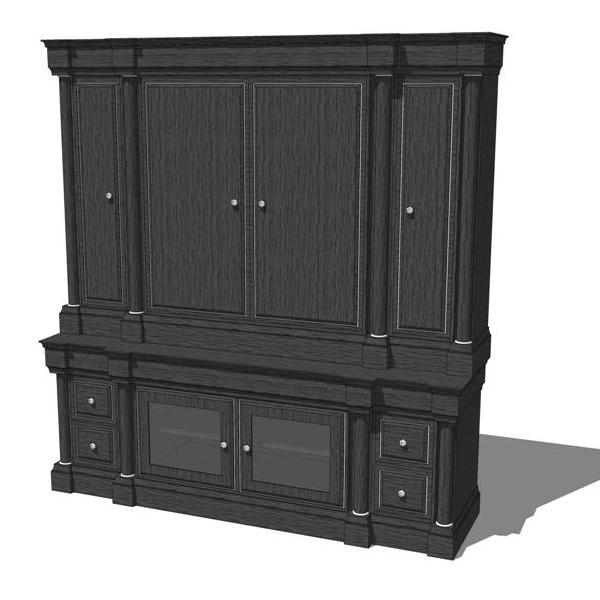 Palladian King Size Bedroom. Shown in black staine.... 