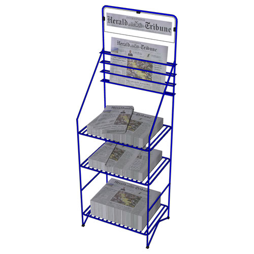 Newspaper racks in 3 configurations. Each configur.... 