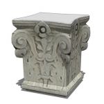 Low poly, image-mapped classical capital, can be u...