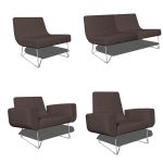 Bay lounge chairs and sofa by Indx designs.
