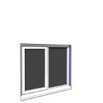1200x1050mm single casement window