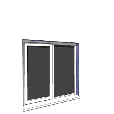 1200x1200mm single casement window. 