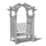 Garden arbor. 2 configurations; as an archway and ...