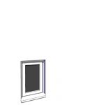 488x750mm narrow module casement window