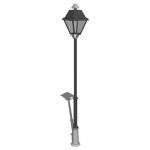 Generic Classical Lamp Style Pole Light.