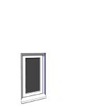 488x900mm narrow module casement window