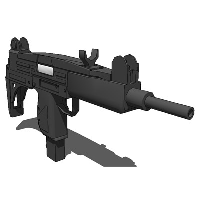 The Uzi is a compact weapon and makes use of a num.... 