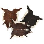 A selection of cowhide rugs, Single face, 1/16&quo...