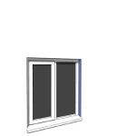 915x1050mm narrow module single casement window