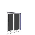915x1200mm narrow module single casement window