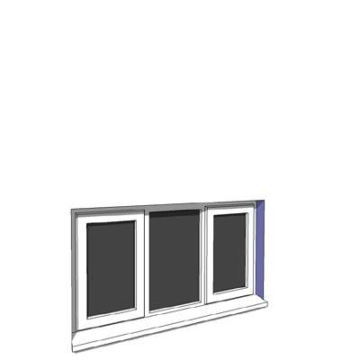 1342x750mm narrow module casement window. 
