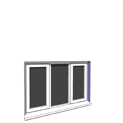 1342x900mm narrow module casement window. 