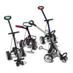 Motorised golf trolley in a selection of colours. ...