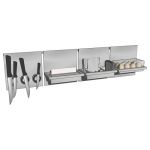 Modern style kitchen rack system for between upper...