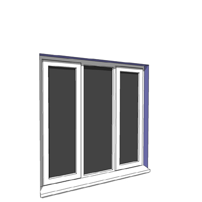 1342x1350mm narrow module casement window. 
