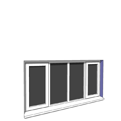 1770x900mm narrow module casement window. 