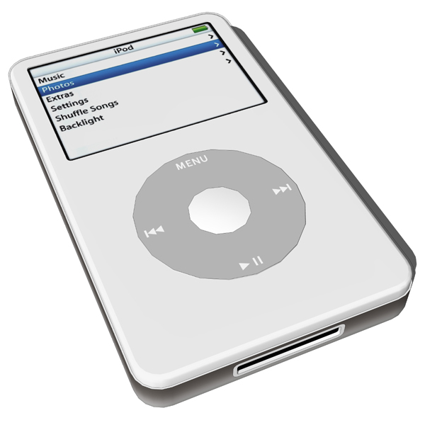 IPod Video by Apple in three different color schem.... 