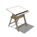 This is a model of a drafting table. I didn't make...