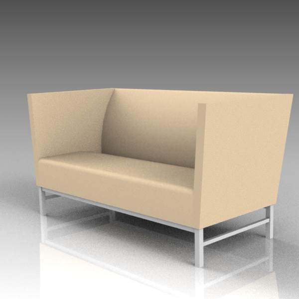 Minimal sofa unit by Materia. 