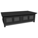 Country style coffee table. Ash color, untextured.