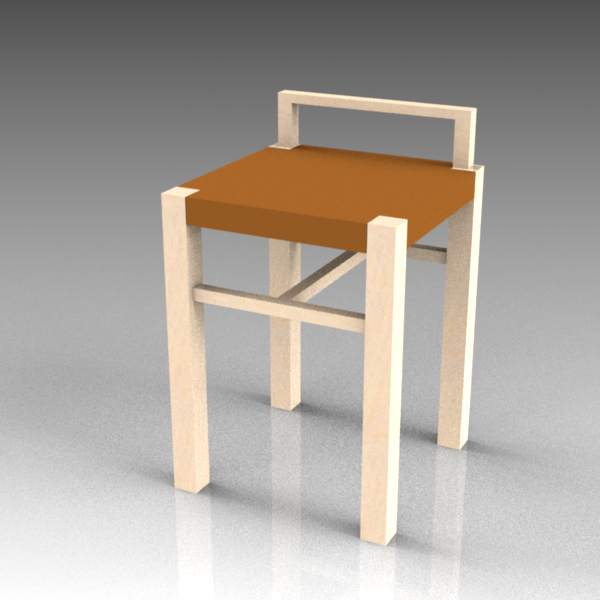 Natura bar stool by Materia. 