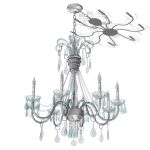 8 arms crystal chandelier. Component has a high po...