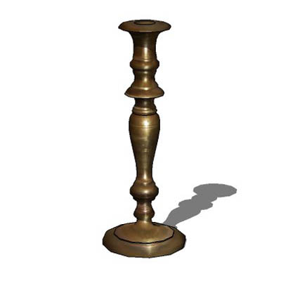 Image mapped (skp only), traditional-style brass c.... 