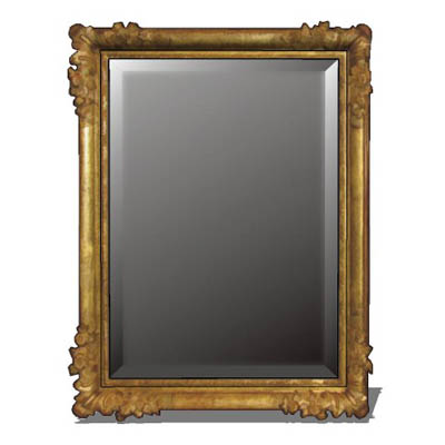 Image mapped ornate mirror. Approx 18"/45cms .... 