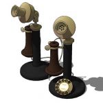 Candlestick phone in original, early 20th century ...