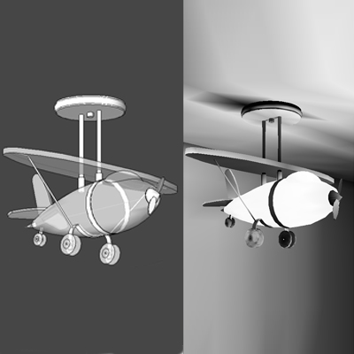 This playful airplane light will brighten up any s.... 