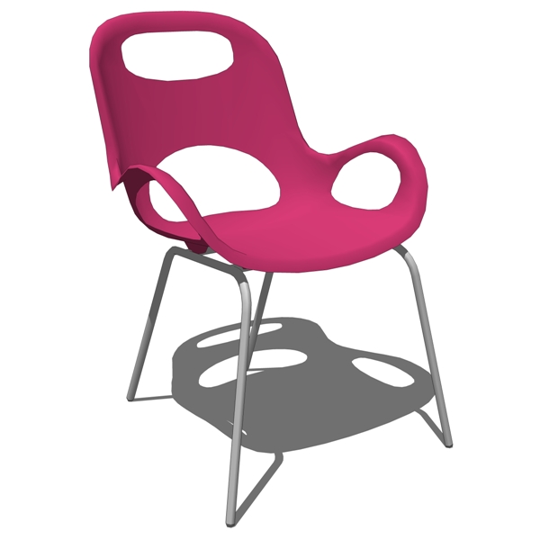 Sturdy yet flexible, the Karim Rashid Oh Chair has.... 