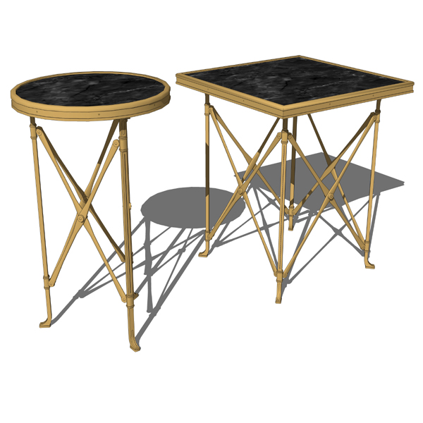 Campaign style side tables available in square and.... 