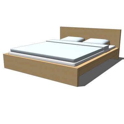 IKEA Malm queen size bed frame, with mattress, duv.... 