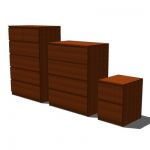 IKEA Malm chests of drawers, very simple, contempo...