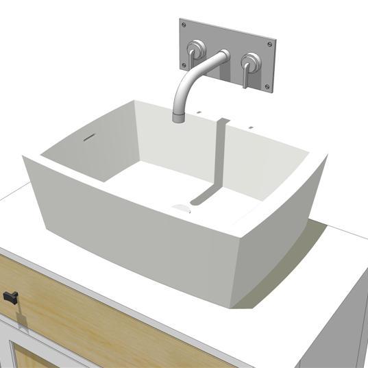 Wash-basins in Cristal Plant, wall-or top-mounted .... 