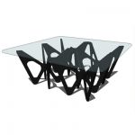 The graceful forms in this contemporary piece reca...