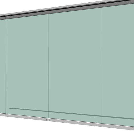 Glass Wall Partition System. Available in 2 widths.... 