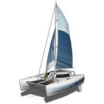 A catamaran is a type of boat or ship consisting o...