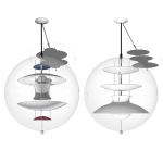 Verpan lamps by Verner Panton. Globe and Panto mod...