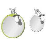 Nito eclisse wall mounted bathroom mirrors with an...