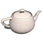 Standard teapot created using 3D Studio.