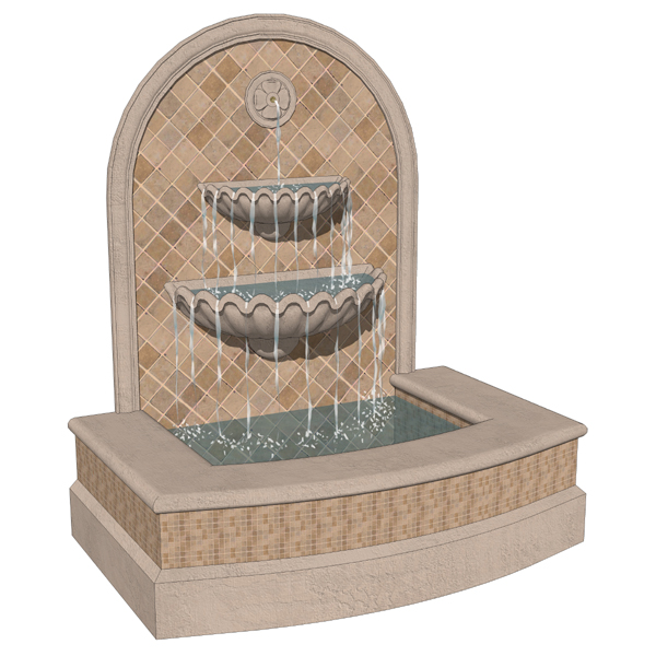 Spanish style fountains in 2 configurations. For w.... 
